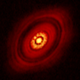 The combined 2016 ALMA/VLA image of HL Tau. Image: Carrasco-Gonzalez, et al.; Bill Saxton, NRAO/AUI/NSF